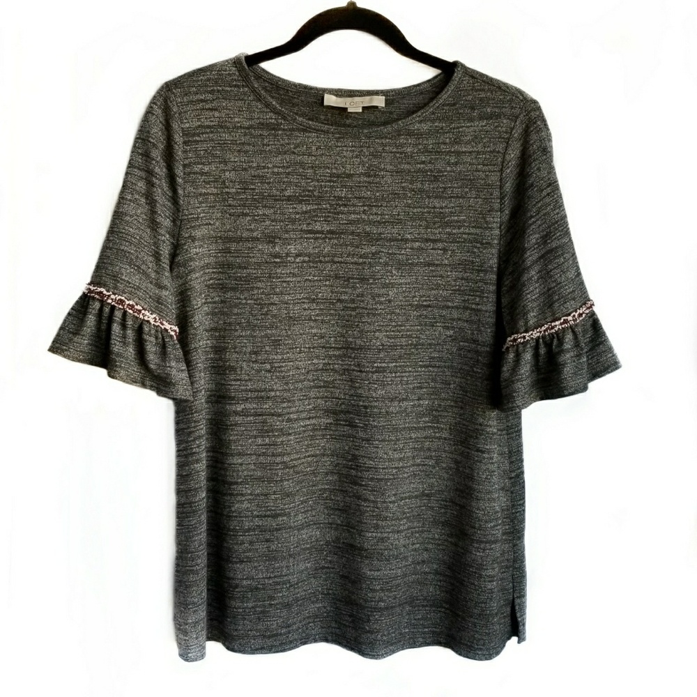 Ann Taylor LOFT ruffle sleeve top